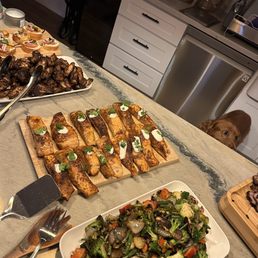 a table full of food a table full of food