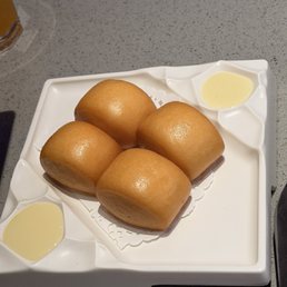 Saying "I love golden bricks" will get you these fresh fried donuts with sweetened condensed milk for free!