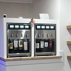 Stelo Flower and Wine Bar - Self serve wine station