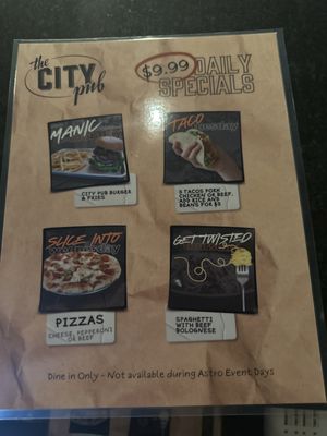 Menu photo 4 The City Pub La Vista, NE Menu photo 4 The City Pub La Vista, NE
