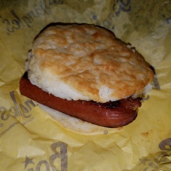Bojangles - Smoked Sausage Biscuit - Breakfast & Brunch Near Me - W Huntsville, Alabama Bojangles - Smoked Sausage Biscuit - Breakfast & Brunch Near Me - W Huntsville, Alabama