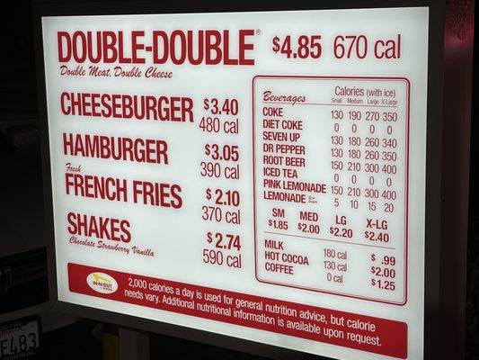 Menu photo 4 In-N-Out Burger Oceanside, CA Menu photo 4 In-N-Out Burger Oceanside, CA