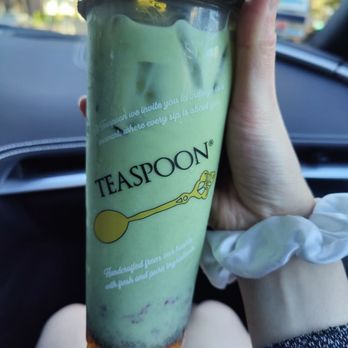 Teaspoon - Matcha royale with strawberries - Bubble Tea Near Me - Redwood City, California