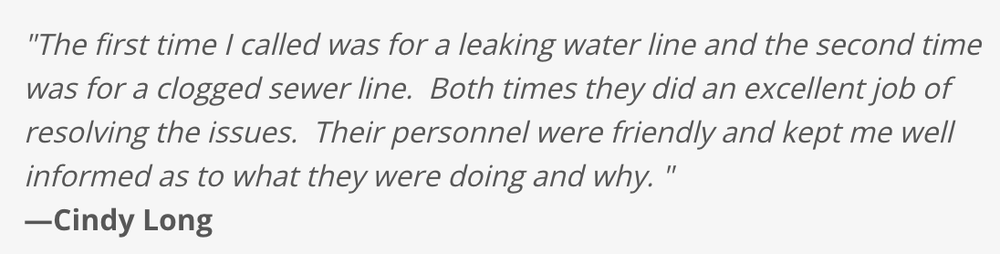 Slide of Above All Plumbing