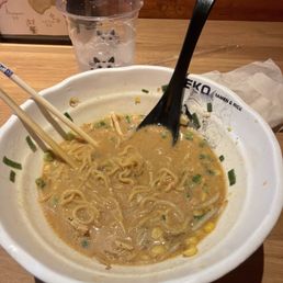 Best Ramen in Denver. I got the Butter Corn one. Will definitely be coming back to try the rest! So good and atmosphere is amazing as well. Best Ramen in Denver. I got the Butter Corn one. Will definitely be coming back to try the rest! So good and atmosphere is amazing as well.
