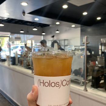 Holos Coffee - peach black tea! - Coffee & Tea Near Me - Artesia, California