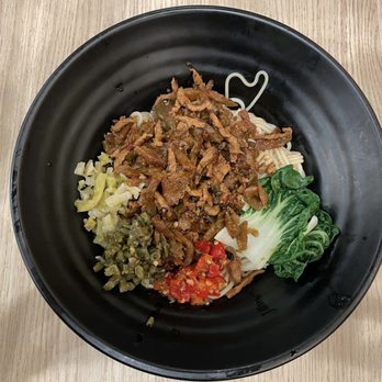 Jin’s Mi-Fen - Hunan Style Zhacai Fried Pork ($10.99) - Chinese Near Me - Markham, Ontario