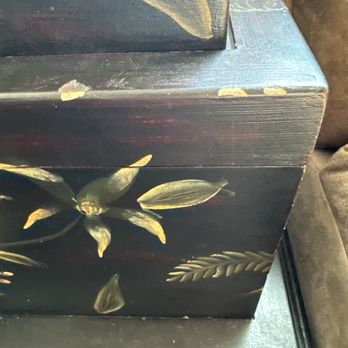 Swain Strong Moving - Damage to my antique stacking boxes... irreplaceable family heirloom - Movers Near Me Swain Strong Moving - Damage to my antique stacking boxes... irreplaceable family heirloom - Movers Near Me