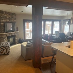 Large living room and dining area