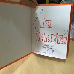 La Ochavita - Me encantó la carta~ un simple cuaderno escolar pero con mucha onda