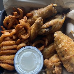 It's Just Wings - Parmesan garlic bone in wings- lacking sauce