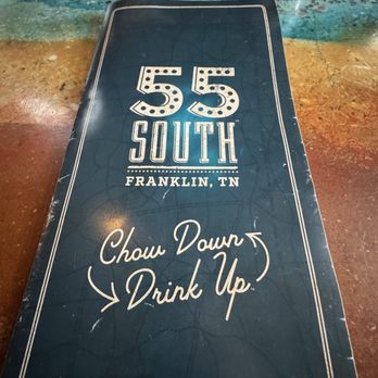 55 South - Franklin - Menu - Southern Near Me - Franklin, Tennessee