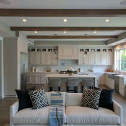 ES Homes - I had them stain my exposed beams