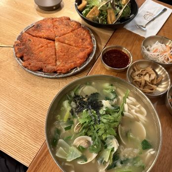 Ondam - Kimchi Pancake 김치전 Clam Kalguksu 조개칼국수 Tofu Salad 두부샐러드 - Korean Near Me - Santa Clara, California Ondam - Kimchi Pancake 김치전 Clam Kalguksu 조개칼국수 Tofu Salad 두부샐러드 - Korean Near Me - Santa Clara, California