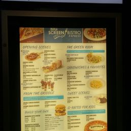 Bistro menu.