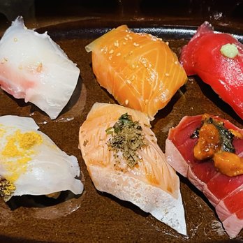 Love Makoto - Tai snapper, king salmon, and bluefin tuna. Side by side old school vs modern twist. - Japanese Near Me - Washington, DC, District of Columbia Love Makoto - Tai snapper, king salmon, and bluefin tuna. Side by side old school vs modern twist. - Japanese Near Me - Washington, DC, District of Columbia