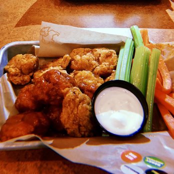 Buffalo Wild Wings - Boneless wings: Bourbon Honey Mustard and Honey BBQ. - American Near Me - Brea, California