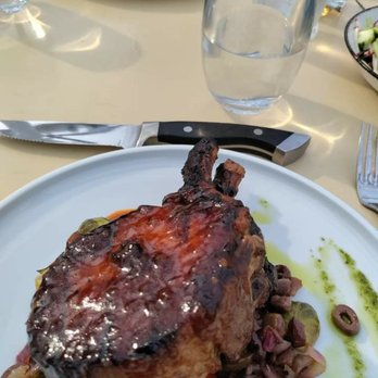 Offshore Rooftop - Double bone in pork chop - New American Near Me - Chicago, Illinois