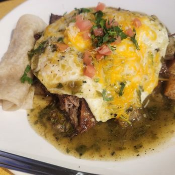 The Crowned Egg - Green Chille skillet - Breakfast & Brunch Near Me - Gilbert, Arizona The Crowned Egg - Green Chille skillet - Breakfast & Brunch Near Me - Gilbert, Arizona