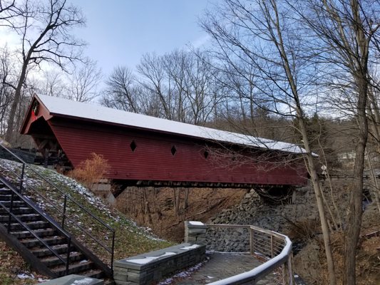 Historic Newfield Covered Bridge by null