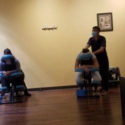 Relaxing Work - 11/26/22 I prefer the body massage laying down, but everyone was doing the chair massage.