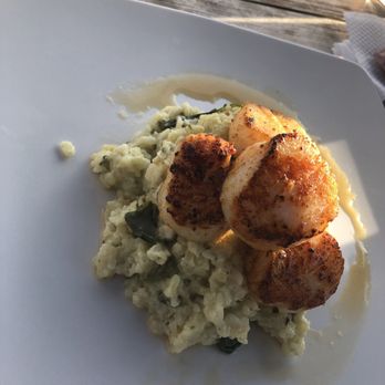 Stripers Waterside - Scallops risotto - Seafood Near Me - Norfolk, Virginia Stripers Waterside - Scallops risotto - Seafood Near Me - Norfolk, Virginia