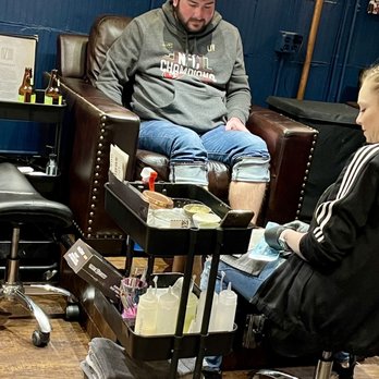 BBM Nail Lounge - Son of Birthday Boy watching the transformation! - Nail Salons Near Me - Reno, Nevada