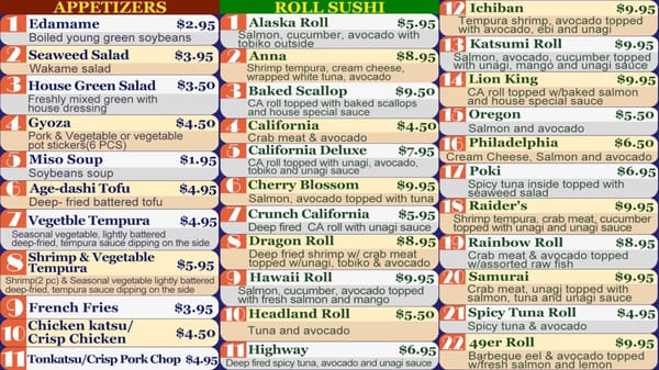 Menu photo 6 Katsumi Sushi Berkeley, CA Menu photo 6 Katsumi Sushi Berkeley, CA