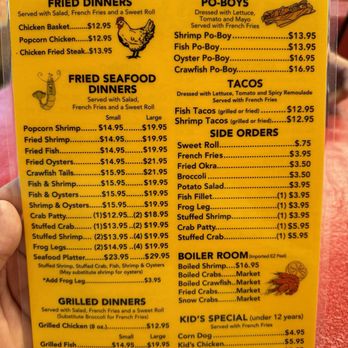 Seafood Palace - Entree Menu - Seafood Near Me - Lake Charles, Louisiana Seafood Palace - Entree Menu - Seafood Near Me - Lake Charles, Louisiana