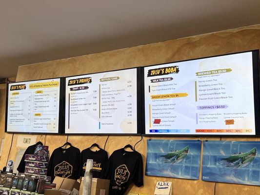 Photo of Zulu's Board Game Cafe - Lynnwood, WA, US. Cafe menu