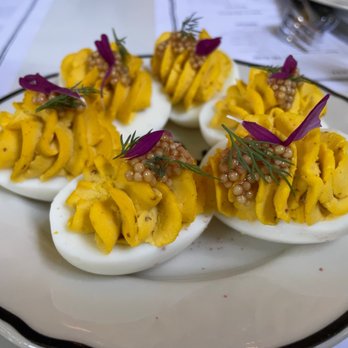 Bar Cecil - Deviled eggs w/ mustard seeds - Cocktail Bars Near Me - Palm Springs, California