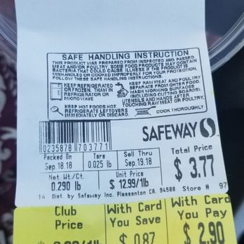 Safeway - Did you know...this was restaurant grade and super cheap! Great lunch find. - Grocery Near Me - Novato, California