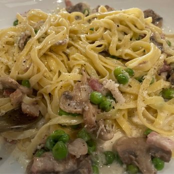 Osteria - (Boscaiolo) Mushrooms, Peas, Prosciutto Cotto, Cream Sauce - Italian Near Me - Greensboro, North Carolina Osteria - (Boscaiolo) Mushrooms, Peas, Prosciutto Cotto, Cream Sauce - Italian Near Me - Greensboro, North Carolina