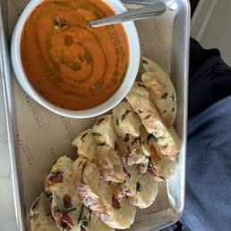 Roasted Tomato Bisque and 6" Pomodoro Focaccia