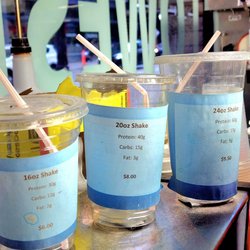 Popeye's Supplements  Toronto - Yonge & Adelaide - Shake sizes