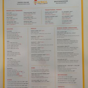 Wings Over Springfield - Menu - Chicken Wings Near Me - Springfield, Massachusetts