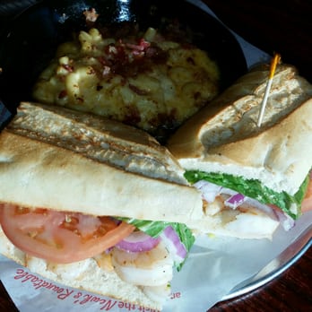 Newk's Eatery - Loaded shrimp Po Boy with a side of Bacon Mac&Cheese @ my new spot Newk's! - Salad Near Me - Gambrills, Maryland Newk's Eatery - Loaded shrimp Po Boy with a side of Bacon Mac&Cheese @ my new spot Newk's! - Salad Near Me - Gambrills, Maryland