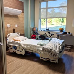 Atlantic Rehabilitation Institute - Grandma enjoying her beautiful private room (with private bathroom)