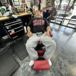 Authentic Image Barbershop - Letty doing some braids ! Appointments only
