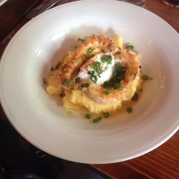 Swift's Attic - Shrimp and polenta special - New American Near Me - Austin, Texas