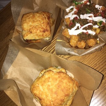 The Biscuit Bar - Taco Style Tots, Hot hot Chicken and Fancy Chicken - Breakfast & Brunch Near Me - Plano, Texas