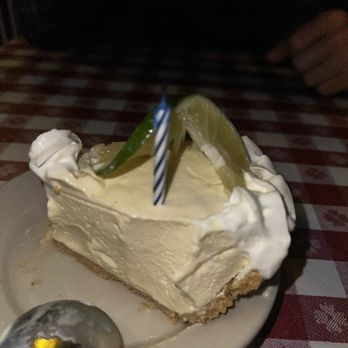 Conchy Joe's - Key lime birthday cake - Seafood Near Me - Jensen Beach, Florida Conchy Joe's - Key lime birthday cake - Seafood Near Me - Jensen Beach, Florida