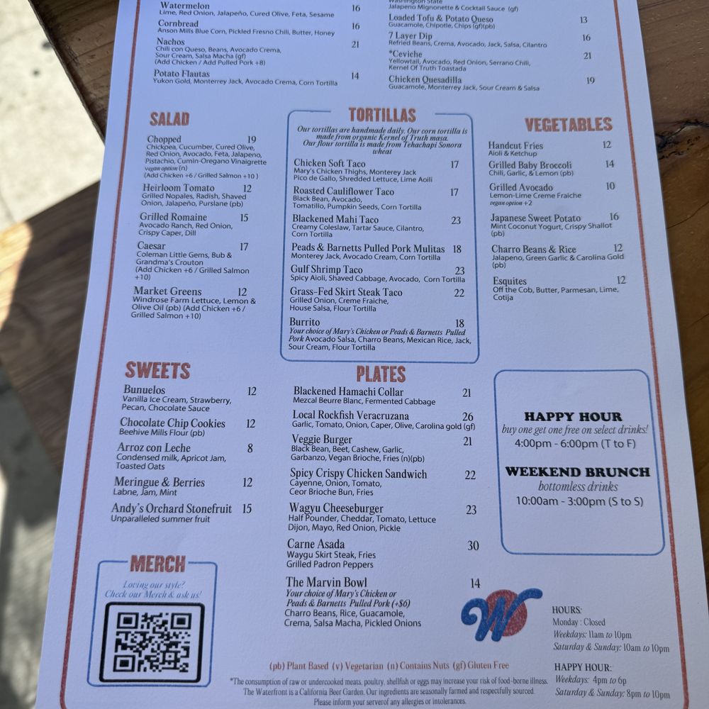 The Waterfront Venice - menu - Beer Gardens Near Me - Venice, California The Waterfront Venice - menu - Beer Gardens Near Me - Venice, California