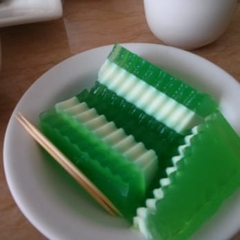 Hao Hao - Pandan coconut Rau Cau. Honest, I ate that so fast I dropped a piece :/. Regrets. - Vietnamese Near Me - Houston, Texas Hao Hao - Pandan coconut Rau Cau. Honest, I ate that so fast I dropped a piece :/. Regrets. - Vietnamese Near Me - Houston, Texas