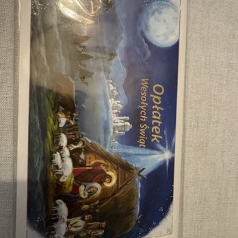 Kolatek Baking Company - Opłatki are a thin wafers into which a holy picture is pressed and they are shared before the Christmas Eve meal with best wishes. - Bakeries Near Me - Palatine, Illinois Kolatek Baking Company - Opłatki are a thin wafers into which a holy picture is pressed and they are shared before the Christmas Eve meal with best wishes. - Bakeries Near Me - Palatine, Illinois