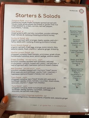 Menu photo 8 The Root Cafe Lakewood, OH