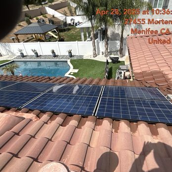 Veteran Solar Panel Cleaning - After - Solar Panel Cleaning Near Me