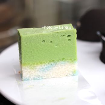 Lady Wong - Pandan Serimuka (Pandan Custard Sticky Rice) ($2.95) - good. The sticky rice is savory, but the pandan custard is quite sweet. - Bakeries Near Me - New York, New York