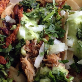 La Posada Mexican Grill - delicious Tijuana tacos three ways: (left to right) adobada, carnitas, and fish. - Mexican Near Me - Redmond, Oregon