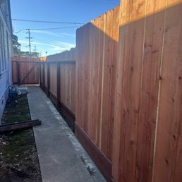 Fence and gate view Fence and gate view